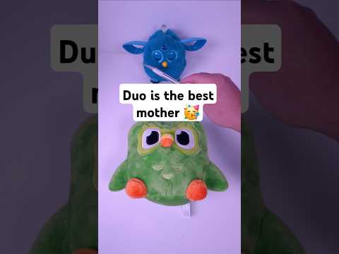 Congratulations to Duo and Furby! 👶 #duolingo #furby #toys #viralshort