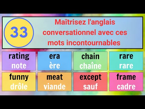 (33) Les mots en anglais pour naviguer dans des conversations variées avec aisance