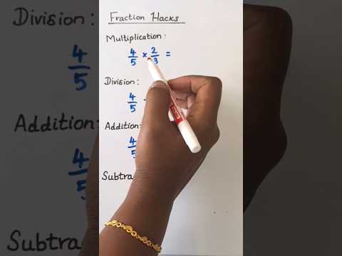 Math Tricks l l Fraction Hack #maths #mathtricks #mathshack #shorts #fractiontricks