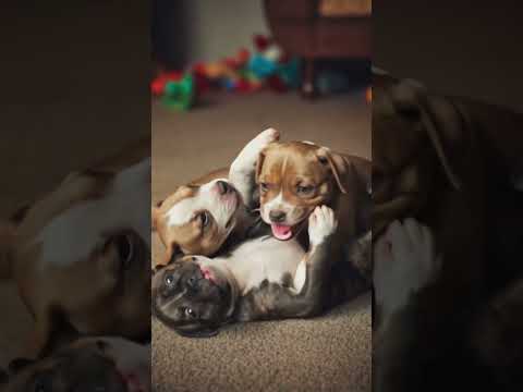 Adorable Pitbull Puppies Playtime!  #puppy #puppyloveforever #pets #puppy  #pitbull #pitbullpuppies