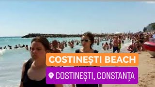 Plaja COSTINESTI BEACH - 4K BEACH WALKING TOUR 🌞AMAZING & FAMOUS COSTINESTI