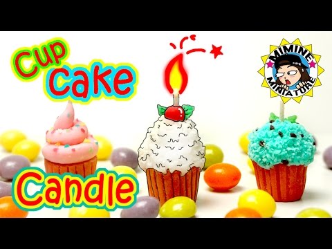 Real Miniature DIY - Cup Cake Candle / Mimine Miniature