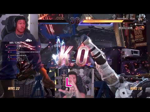 LowTierGod CRIES after Losing Win Streak in Tekken