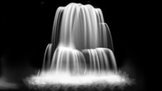 Beautiful waterfall black screen | waterfall black screen effect | black screen waterfall