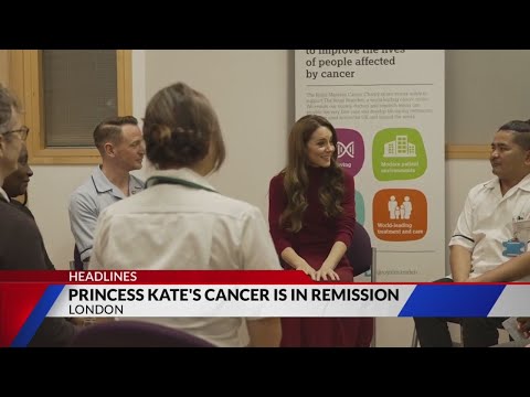 Britain’s Princess of Wales says her cancer is in remission