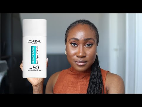 L'Oréal Paris Bright Reveal Dark Spot UV Fluid SPF 50+ Sunscreen on Dark Skin | @TamunoAbbey