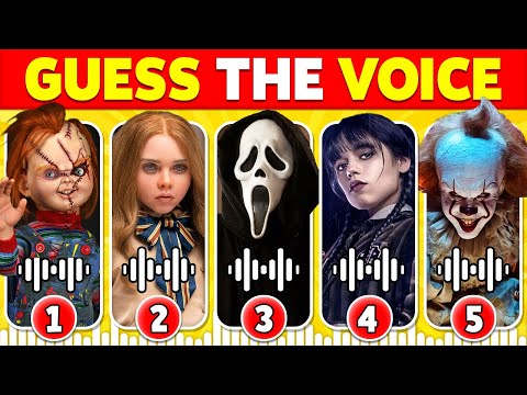 Guess The HORROR MOVIE Character by Their Voice 🎬😱🍿 | Horror Movie Quiz