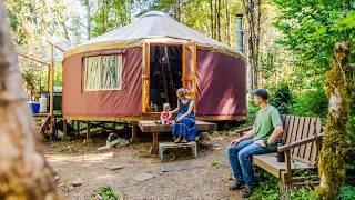 Living Off Grid in a Yurt: Our Family's Tiny Home & Homestead