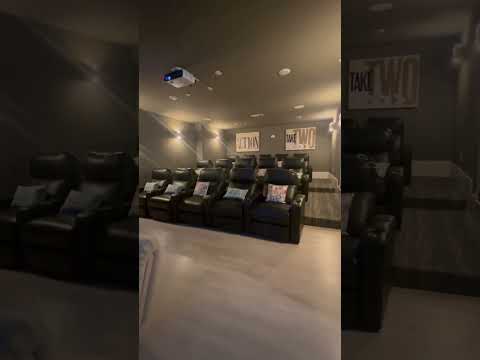 Theater Room w/ VIP seating with 7.1 Multi Dolby Digital Display