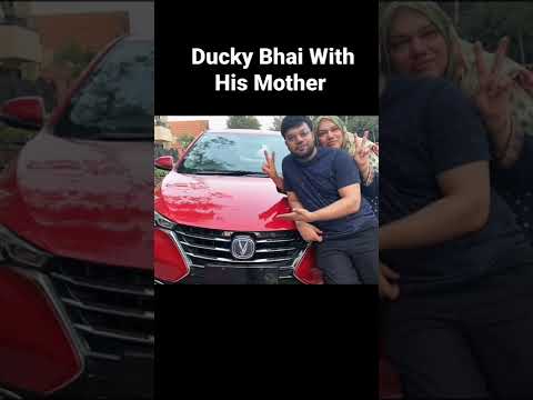 Ducky Bhai With His Mother