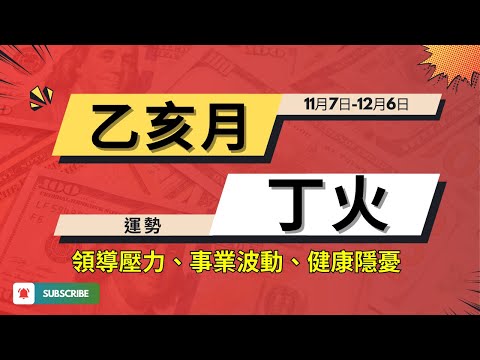 【乙亥月11月運勢】丁火人關鍵詞：領導壓力、事業波動、健康隱憂、情感挑戰、自我管理 | 丁火六日柱解析