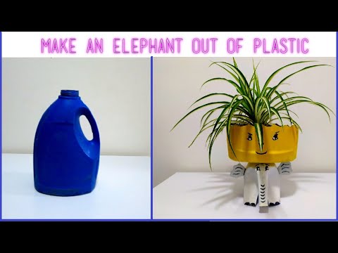 Plastikdən Fil hazırlanması /How to make decorative items from plastic