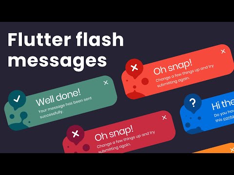 Flutter Custom Error Message - Flash Message