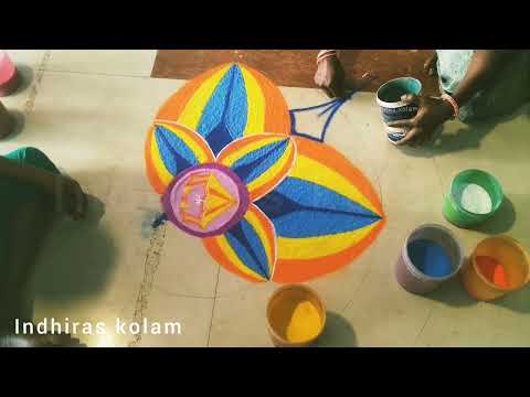 Pongal latest rangoli 2024 | tamil traditional pongal kolam | pongal celebration 2024 | simple kolam