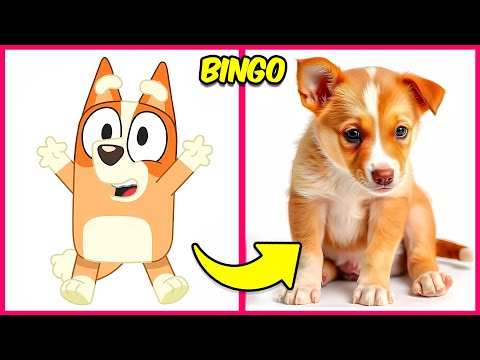 How BLUEY Characters Look IN REAL LIFE + 🔊 Guess the Bluey Characters by Their Voice 🐶✅