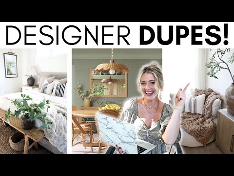 HOME DECOR DUPES || HOME DECORATING TIPS || HIGH-END LOOK FOR LESS