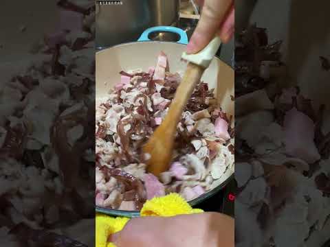 開一隻火腿塞爆同事的胃 (員工餐2) Sirracha ham pasta