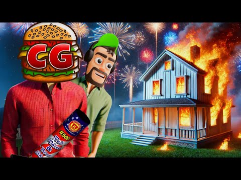 I BLEW UP OB's House in Fireworks Mania Multiplayer!