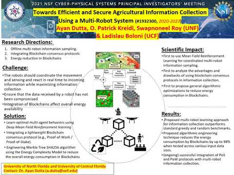 "Efficient and Secure Agricultural Information Collection Using a Multi-Robot System" - Ayan Dutta