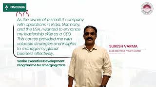 How Suresh Leveraged the SCEO Programme for IT Leadership