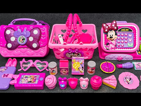 🥰Mickey ASMR🥰Zufriedenstellende Auspacken des Minnie Mouse-Kochspielzeugset🍴und Supermarkt Disney🛒