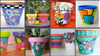 Beautiful Clay pot painting/Clay pot painting ideas/Clay pot painting Designs