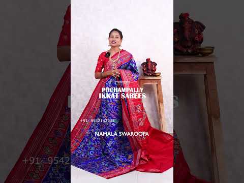 #pochampally #ikkatsarees #ikkatsilks #ikkathandlooms #handloomsaree