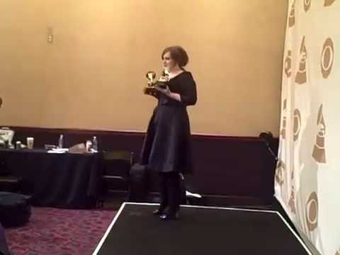 Adele - Backstage at the Grammys Part 2