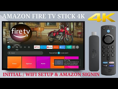 Amazon Fire TV Stick 4K : Setup Tutorial for Initial Setup, Wifi Connect and Amazon Account Sign-In