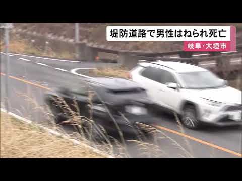 堤防道路を歩いて渡ろうと…高齢とみられる男性が乗用車にはねられ死亡 現場は片側1車線で横断歩道なし