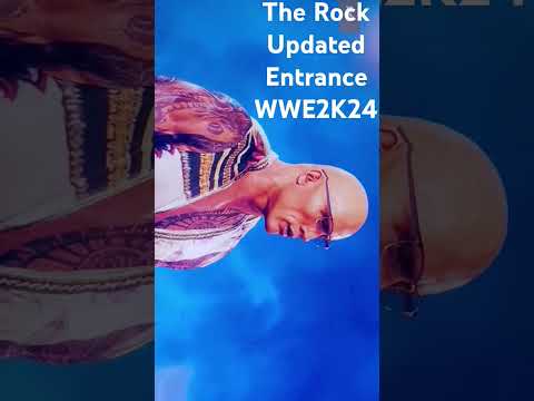 The Rock Updated Entrance WWE2K24 #wwe #wwe2k24 #wrestling #therock