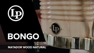 Latin Percussion Matador Wood Natural Bongo