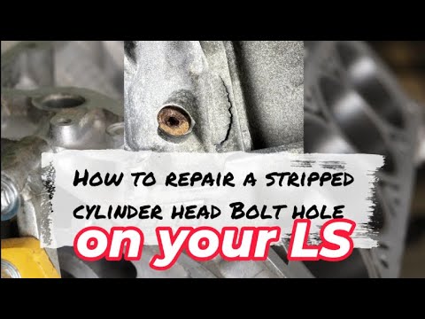 How to repair a cylinder head bolt hole!!!