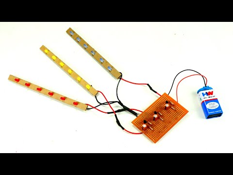 How to Make a 3 Channel LED Chaser Circuit without using IC | DIY LED Chaser with BC547 Transistor