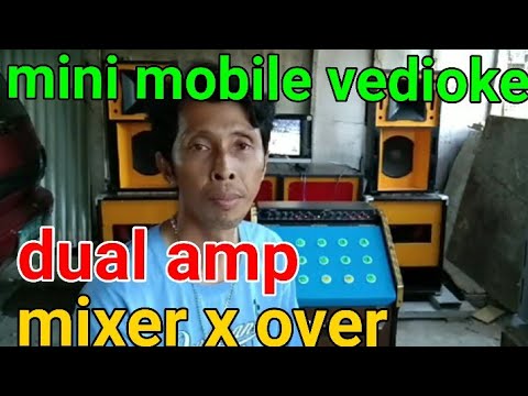 mini mobile vedioke dual amplefier