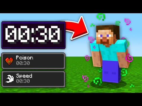 Minecraft, But Every 30 Seconds I get a RANDOM Effect...