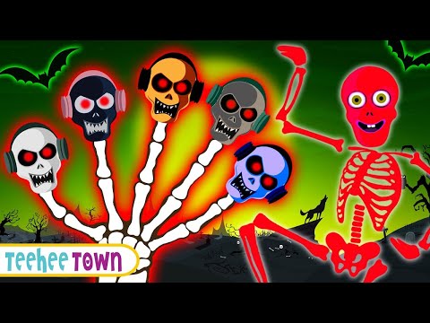 🔴  Crazy Skeletons Finger Family Collection And Skeletons Song By Teehee Town