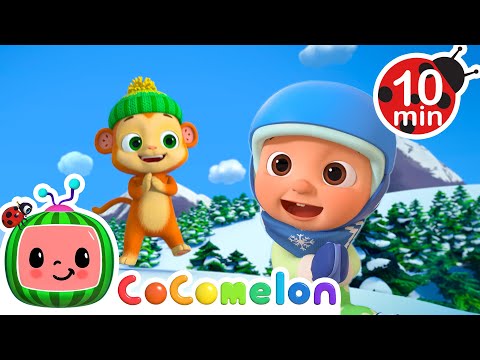 Never Give Up! ⛷️ | CoComelon ANimal Time | Moonbug Kids | Farm Animals