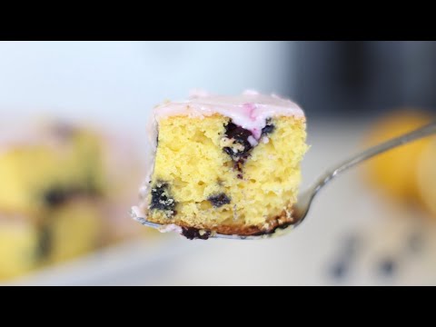 Fresh BLUEBERRY LEMON CAKE BARS Recipe | Easy Homemade Recipes using Box Cake mix