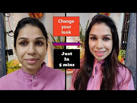 Super Easy 5 min Office Makeup Tutorial at home | Beginners Makeup | Quick Everyday College Makeup