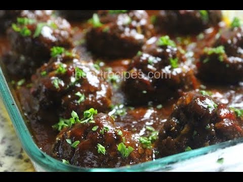 Delicious Homemade BBQ Meatballs | I Heart Recipes