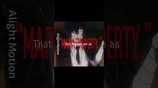 【🩹】 The Fine Print | BSD Dazai Edit | #bsd #portmafia #dazaiosamuedit 【🩹】