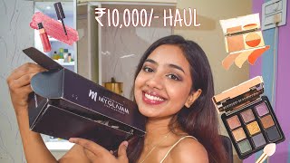 HONEST MyGlamm MAKEUP FIRST IMPRESSIONS 😻 (Not Sponsored) // DO I REGRET?? // ₹10,000/- Haul