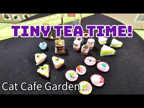 Cat Cafe Garden, Mini Food! #miniature #dollhouse #cutecat