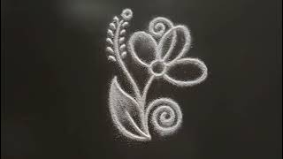 daily use rangoli || rangoli || rangoli design || rangoli kolam || muggulu || freehand rangoli