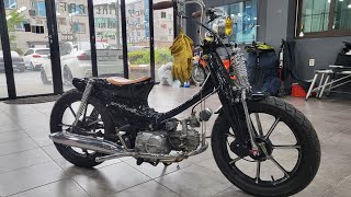 언더본 초퍼할리버전 citi100 으로만들기 honda supercub  underbon custom harley