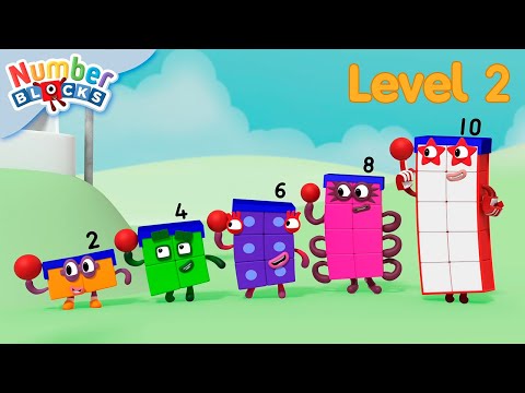 Odds and Evens | Full Episode - S2 E11 | Numberblocks (Level 2 - Orange 🟠)