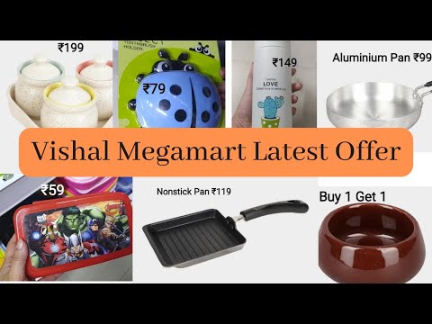 Vishal Megamart Latest Mega Offer on Kitchen Items/Stainless Steel/Cookware/New Arrival/Buy1get1