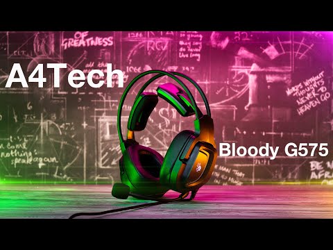 Распаковка наушников A4Tech Bloody G575 / Unboxing A4Tech Bloody G575