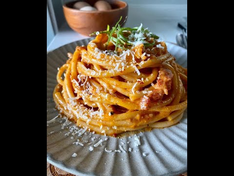 《培根泡菜卡邦尼》Kimchi Bacon Carbonara